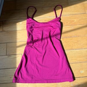 Magenta Spaghetti Strap Tank Top